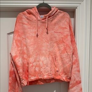 Outdoor Voices Peach Tie-Dye Hoodie